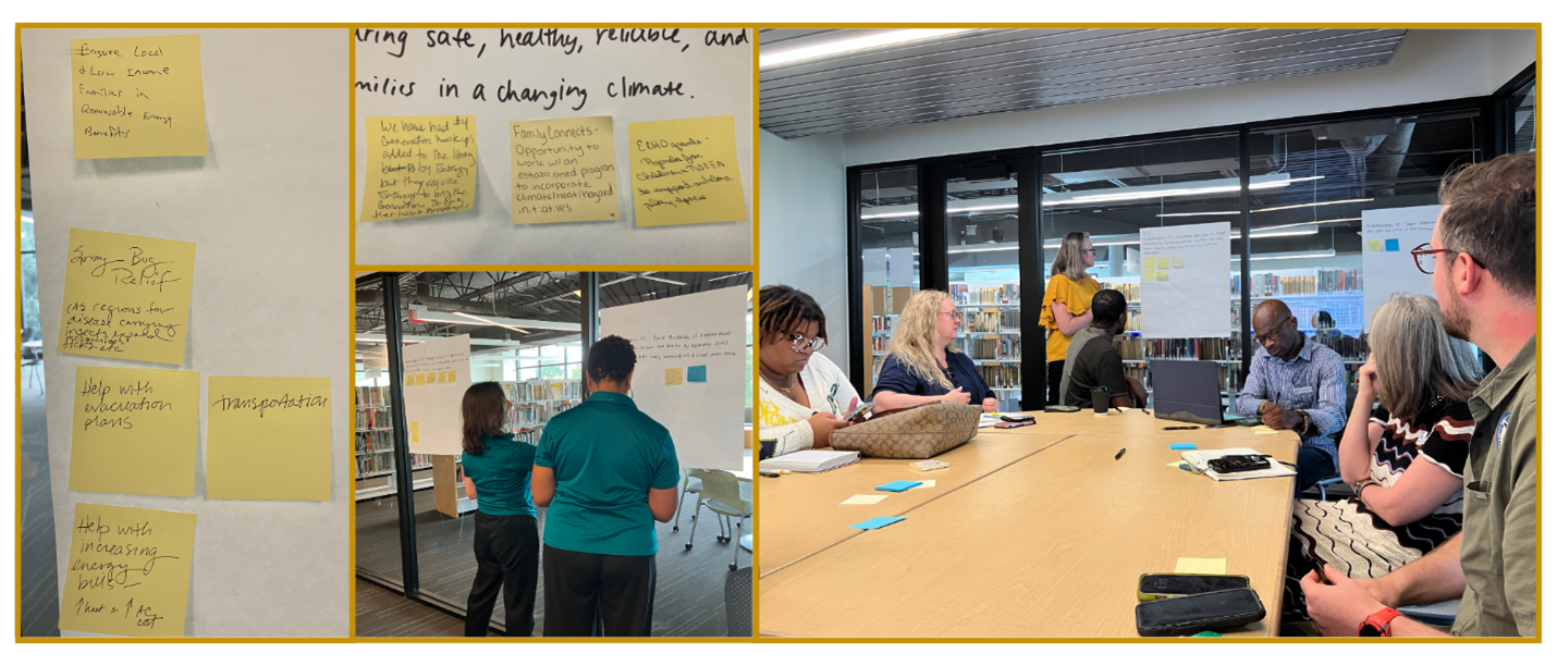 photo collage of PN-3 task force meeting in small classroom at East New Orleans Library on September 14, 2026