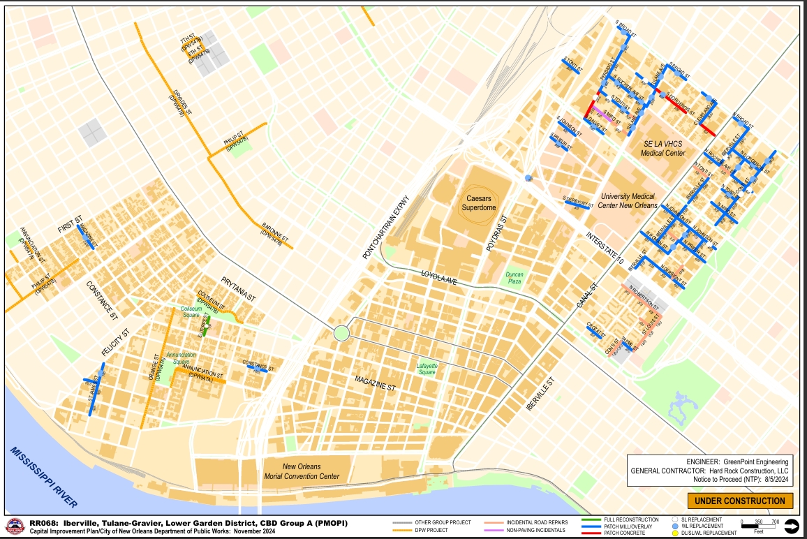 Image of Iberville, Tulane-Gravier, LGD, CBD Group A 