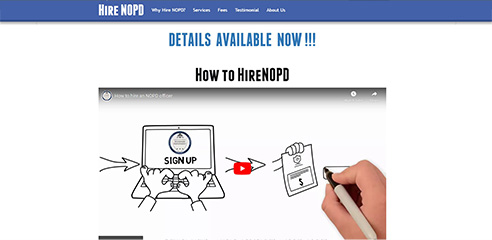 Screenshot of hirenopd.com